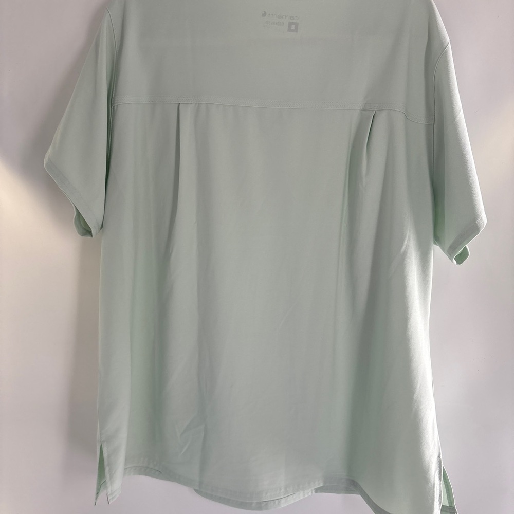 Carhartt Women’s Mint V-Neck Pocket Utility Top - Picture 4 of 7